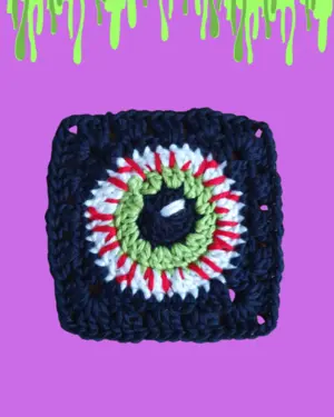 Halloween Eyeball Square