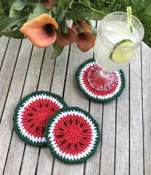 Watermelon Can CoozieCozy: Crochet pattern | Ribblr