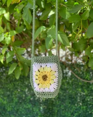 Crochet Sunflower Granny Square