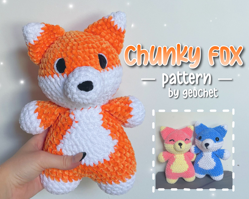 Chunky Fox: Crochet pattern | Ribblr