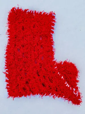 Ruby Glow mini stocking