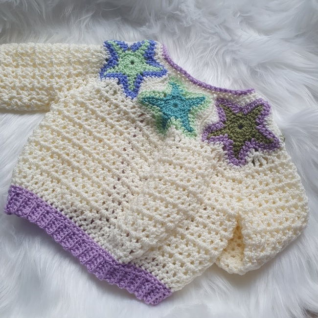 Super Star Childrens Cardigan: Crochet pattern | Ribblr