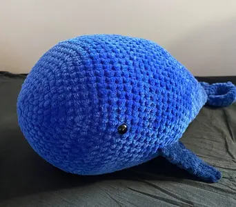 Blue whale plushie