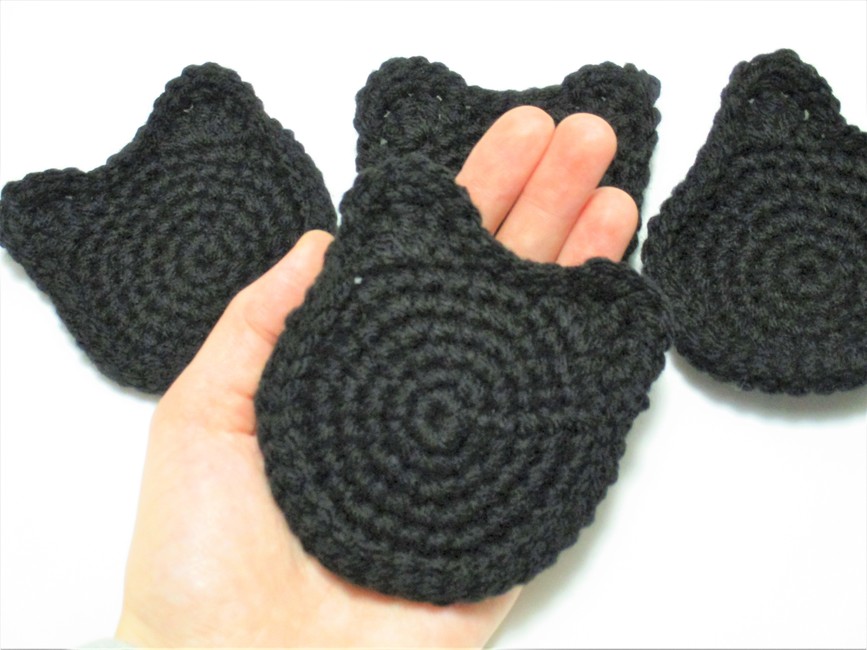 Crochet cat coasters Crochet pattern by Off the Wool Creations