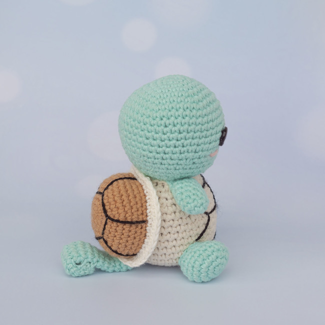 Pokemon SQUIRTLE - 100% Handmade crochet soft toy, amigurumi Limited #