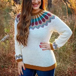 Traveler Fair Isle Crochet Sweater