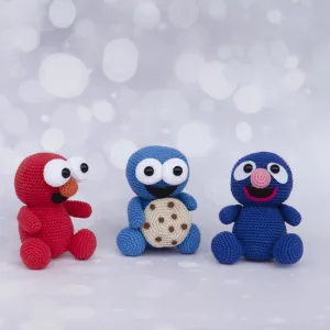 Elmo, Cookie monster & Grover