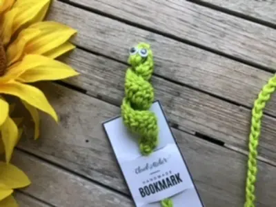 Max the Bookworm Bookmark