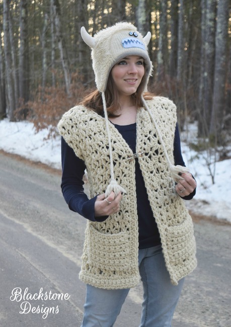 Men's Hooded Vest Crochet Pattern