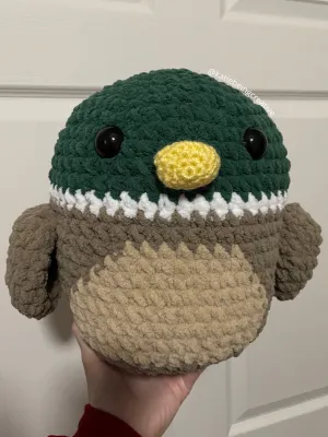 Duck Plushie Crochet Pattern (Inspired by Mallard the Duck Squishmallow)