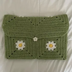 granny square laptop case