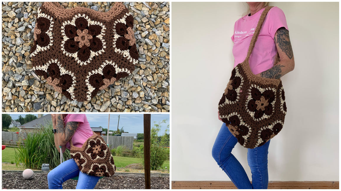 African Flower Square Crochet Bag | Crochet handbags patterns, Crochet bag  pattern, Crochet african flowers