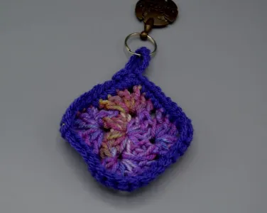 Granny Square Keychain