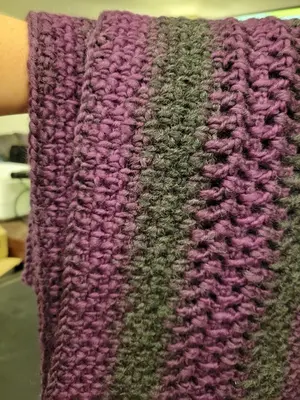 Moss stitch scarf