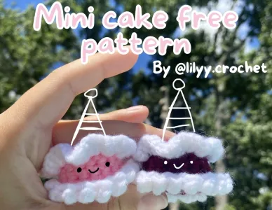 Mini cake free pattern