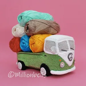 Classic Single Cab Pickup Truck Amigurumi Flat Bed