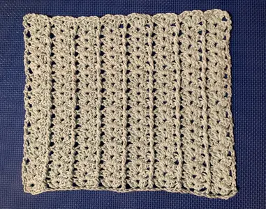 Stars and pillars dishcloth