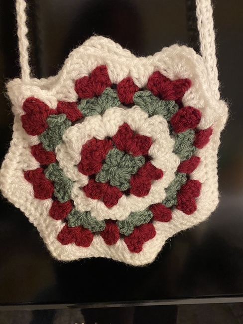 crochet star crossbody bag