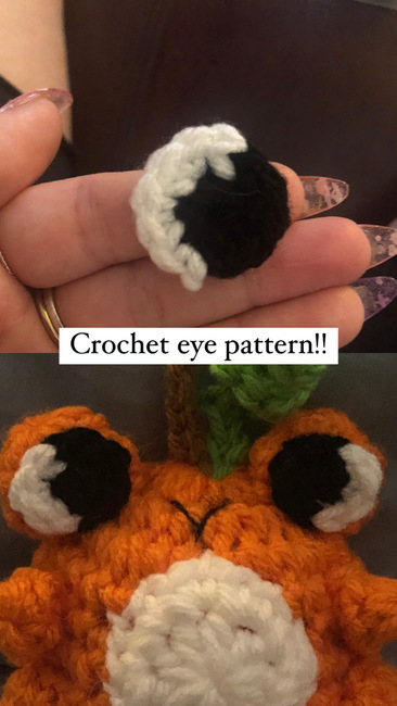 FREE Simple crochet eyes: Crochet pattern