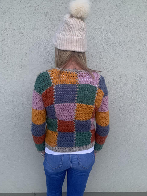 Crochet Patchwork Pullover: Crochet pattern | Ribblr