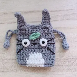 Totoro Airpods Drawstring Pouch Pattern