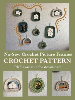 No-Sew Crochet Picture Frame Crochet Pattern