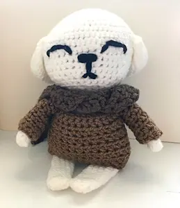 White Crochet Puppy