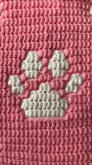 PAW PRINT knitting pattern