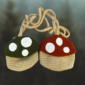 Crochet Mushroom Bag Pattern Graphic by fabulousamigurumi · Creative Fabrica