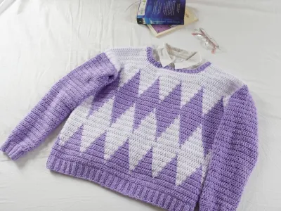 Preppy Diamond Jumper