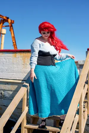 Mermaid front-lacing corset