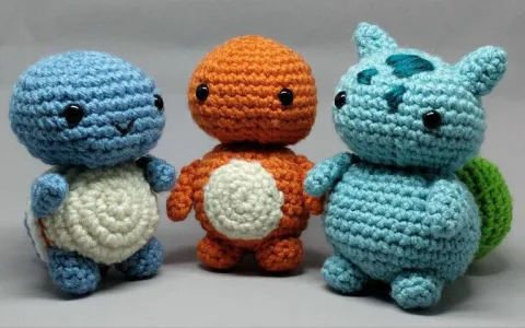 Gen 1 Pokemon Starters Chibi Pattern