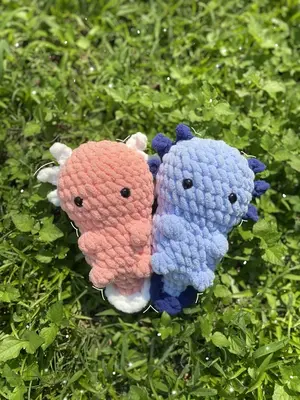 No-Sew Axolotl Pattern