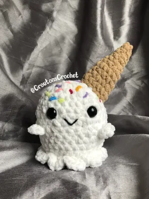 Ice Scream Ghost Pattern