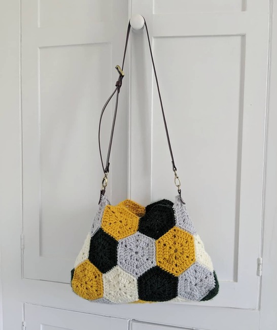 Hexagon Mulit Style Straw+leather Handbag Women Summer Rattan Bag Handmade  Woven Beach Circle Bohemia Shoulder Bag 19X21X6CM