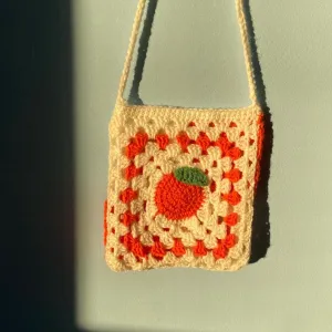 Jules granny square bag (tangerine)