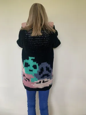 Ghosts and ghouls Halloween cardigan