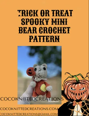 Mini trick or treat spooky bear