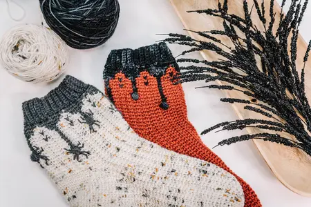 Creepy Crawly Spider Sock Pattern