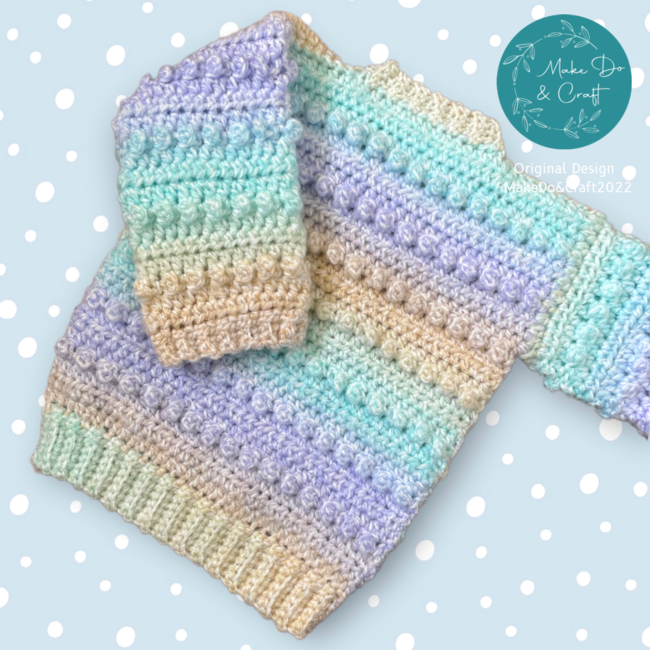 The Bobbly Baby Jumper Crochet pattern Ribblr