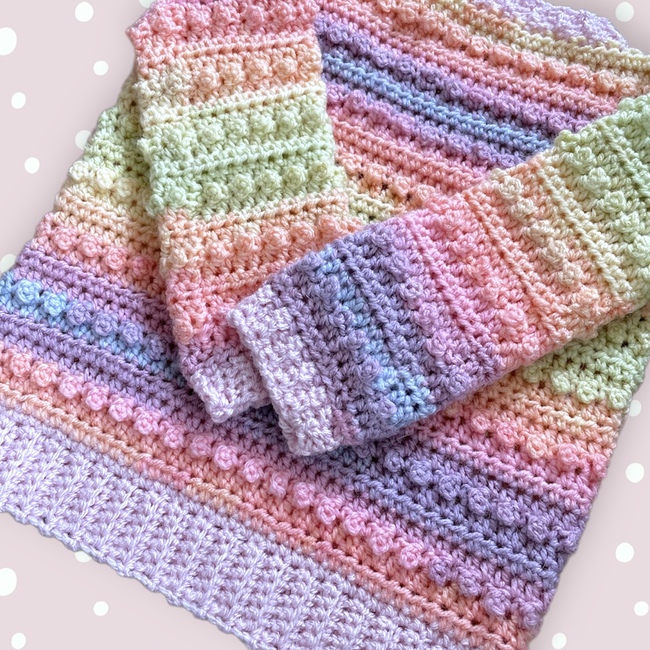 The Bobbly Baby Jumper Crochet pattern Ribblr