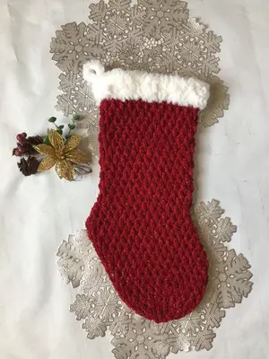 Velvet Christmas Stocking