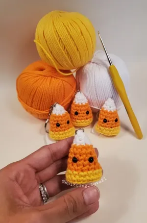 Candy Corn Keychain