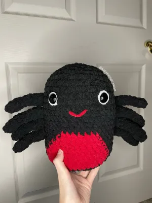 Spider Plushie Crochet Pattern (Inspired by Bella the Spider Squishmallow)