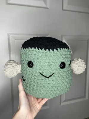 Frankenstein Plushie Crochet Pattern (Inspired by Frankie the Frankenstein Squishmallow)