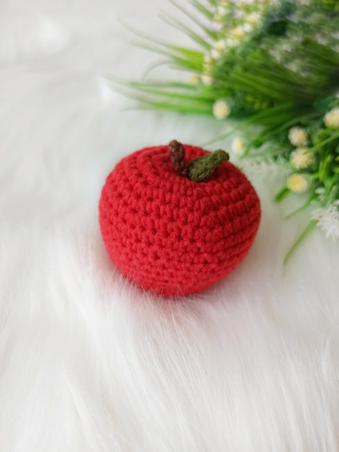 Crochet Apple PATTERN, Crochet Fruit Pattern, Plush Pattern, Cute Crochet  Pattern, Easy Crochet Pattern 