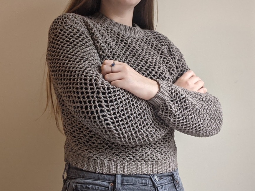 Its Fall Mesh Sweater: Crochet pattern