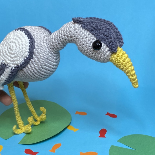 Hermes the Heron: Crochet pattern | Ribblr