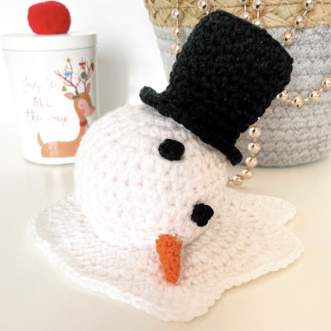 Melting Snowman Chocolate Orange Crochet Pattern Ribblr