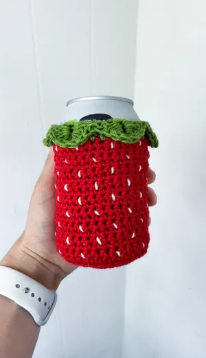 Strawberry Can Coozie/Cozy Pattern